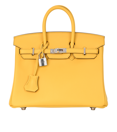 Birkin 25 In Swift Sun, &pound;16,000, Handbags, Yellow, Leather, Front view